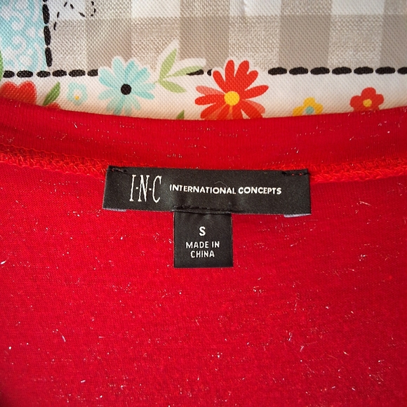 NWT INC METALLIC V-NECK PULLOVER TOP - Picture 8 of 13